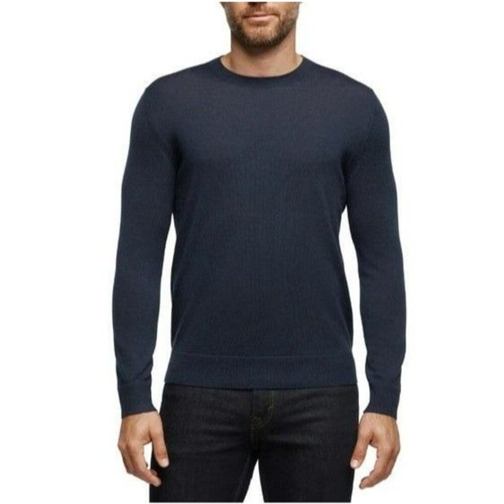Banana Republic Men’s Merino Wool Crew Neck Sweater Blue Medium NWT